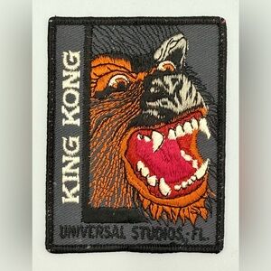 Universal Studios Florida Embroidered King Kong 4" Souvenir Vtg Patch‎ New NWOP